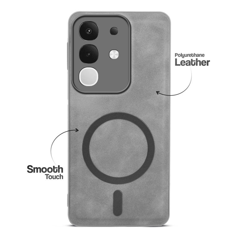 Cushion Grip Leather Case for Vivo T4x 5G