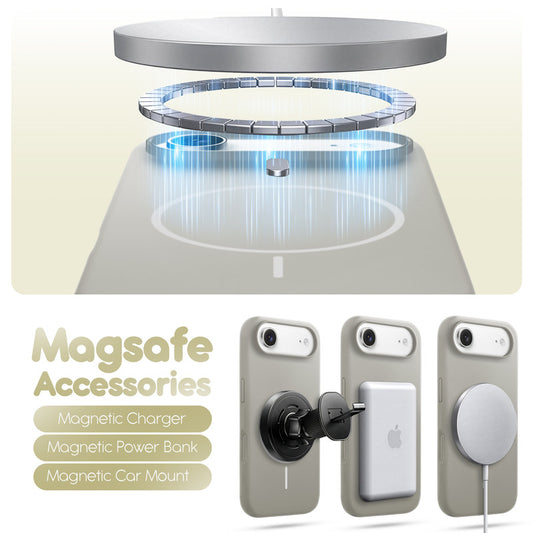 Cloud Feel Silicone Case for Apple iPhone 17 Air – Supports Wireless Charging