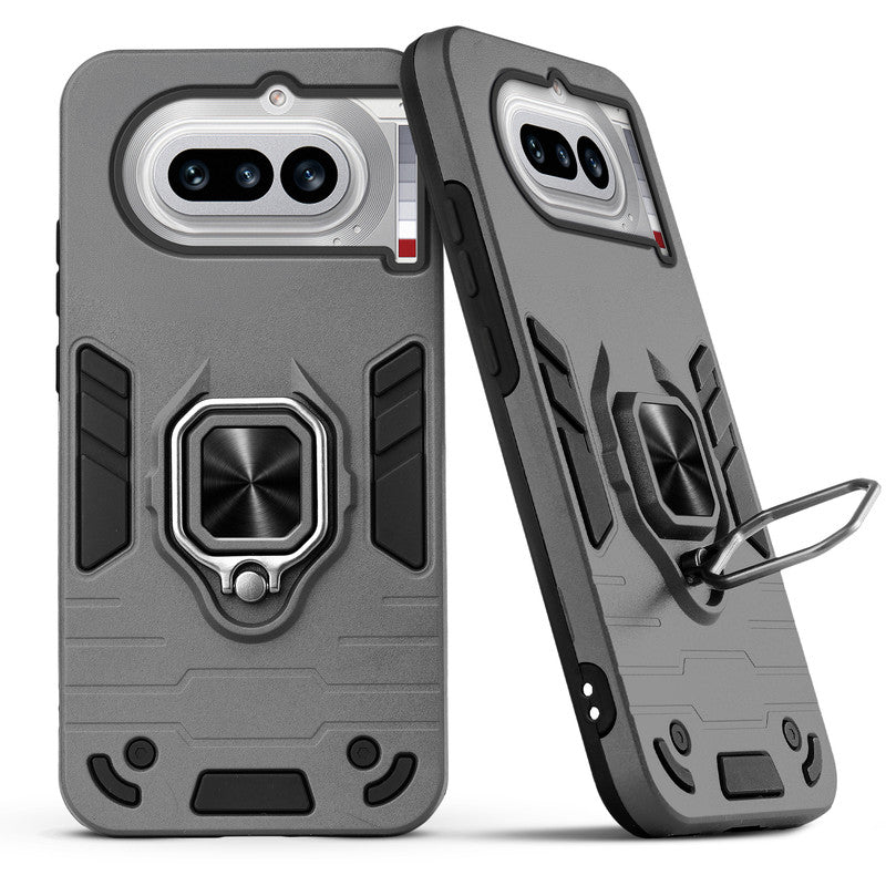 Back view of Nothing Phone 4A 5G case highlighting the built-in rotating metal ring holder
