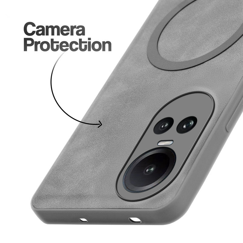 Cushion Grip Leather Case for Oppo Reno 10 5G
