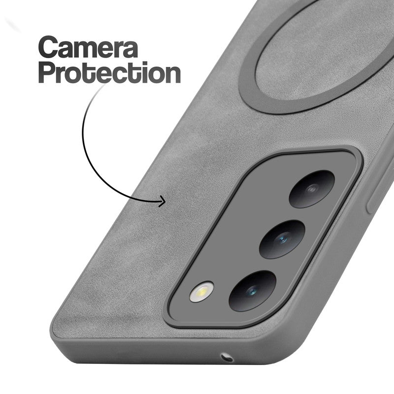 Cushion Grip Leather Case for Vivo T3 5G