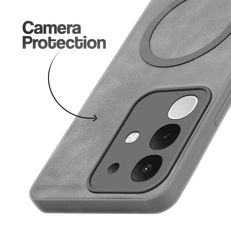 Cushion Grip Leather Case for Vivo T4x 5G