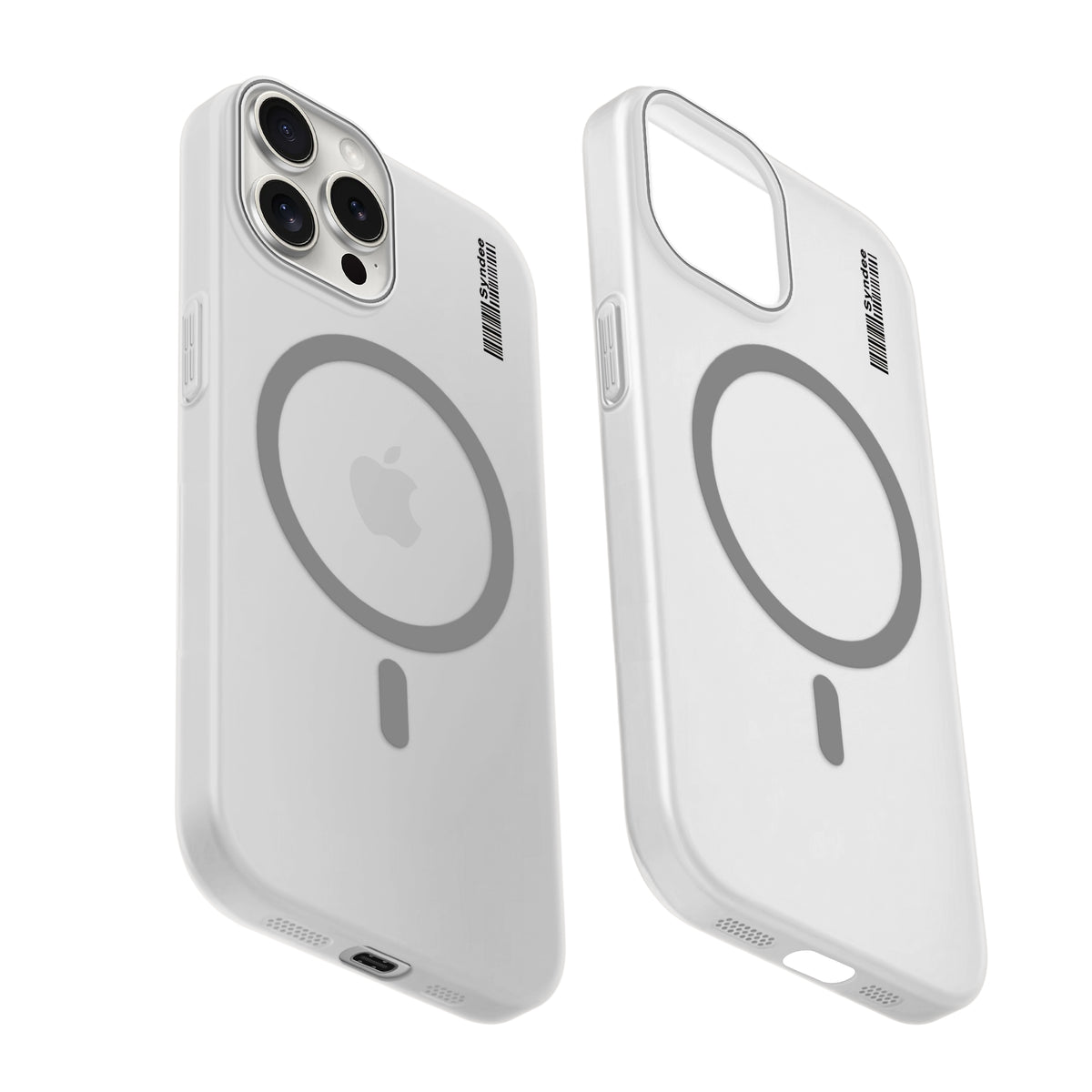 Frosted Sleek Matte Wireless Charging Support Back Cover Case For Apple iPhone 15 Pro Max With Raised Camera Protection