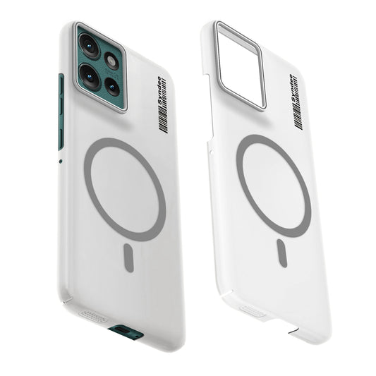 Frosted Sleek Matte Wireless Charging Support Back Cover Case for Motorola Moto Edge 50 5G With Raised Camera Protection