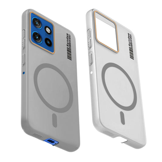 Colourful Frosted Matte Wireless Charging Support Back Cover Case for Motorola Moto Edge 50 Neo 5G With Raised Camera Protection