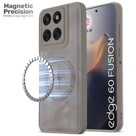 Refined PU Leather Case for Motorola Moto Edge 60 Fusion 5G