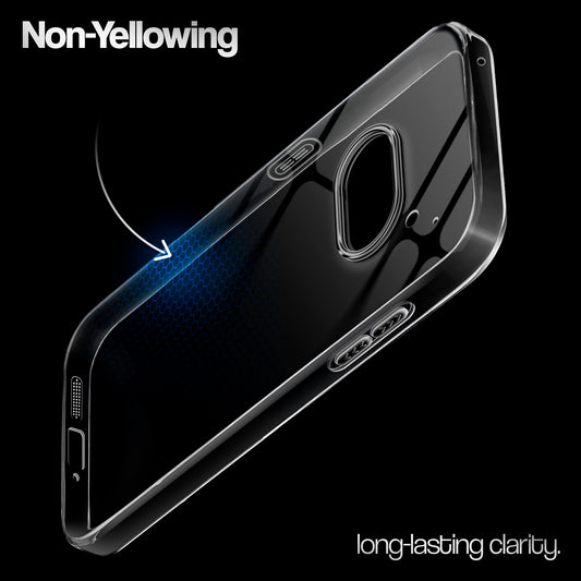 Crystal Clear Anti-Yellow Transparent Back Cover Case With Camera Ring Protection for Nothing Phone 2A