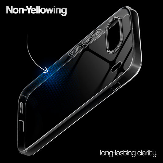 Crystal Clear Anti-Yellow Transparent Back Cover Case With Camera Ring Protection for OnePlus Nord 4 5G