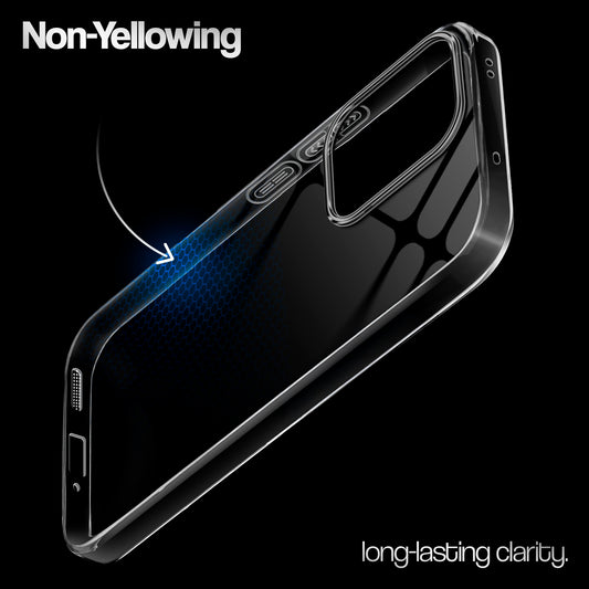 Crystal Clear Anti-Yellow Transparent Back Cover Case With Camera Ring Protection for Oppo Reno 13 5G