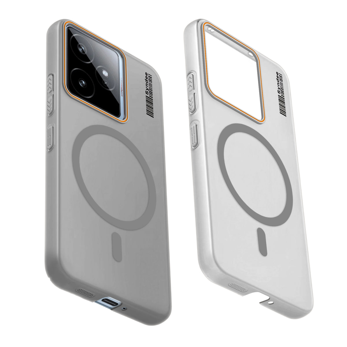 Grey Gray Frosted Matte Back Cover Case for Realme GT 7 5G