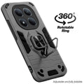 Dual layer shockproof back cover with 360° rotatable ring grip for Redmi Note 15 Pro 5G
