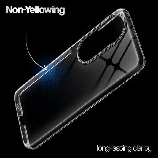 Crystal Clear Anti-Yellow Transparent Back Cover Case With Camera Ring Protection for Vivo T3 Ultra 5G