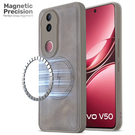 Refined PU Leather Case for Vivo V50 5G