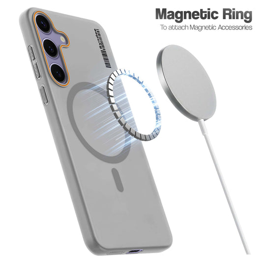 Colourful Frosted Matte Wireless Charging Support Back Cover Case for Samsung S25 Plus 5G With Raised Camera Protection