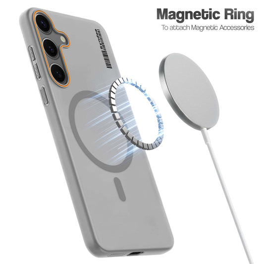 Colourful Frosted Matte Wireless Charging Support Back Cover Case for Samsung S24 5G With Raised Camera Protection