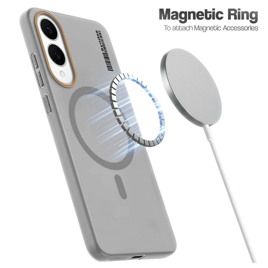Colourful Frosted Matte Wireless Charging Support Back Cover Case for Samsung S25 Edge With Raised Camera Protection