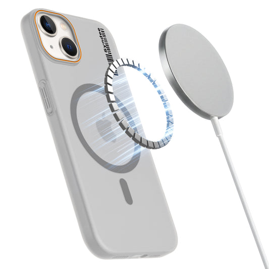 Colourful Frosted Matte Wireless Charging Support Back Cover Case for Apple iPhone 13 With Raised Camera Protection