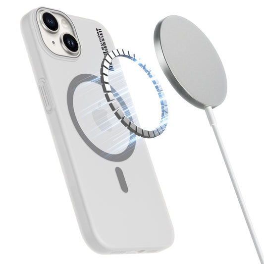 Frosted Sleek Matte Wireless Charging Support Back Cover Case For Apple iPhone 14 With Raised Camera Protection