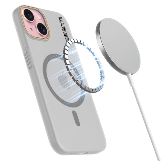 Colourful Frosted Matte Wireless Charging Support Back Cover Case for Apple iPhone 15 With Raised Camera Protection