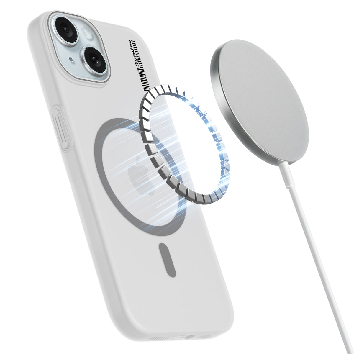 Frosted Sleek Matte Wireless Charging Support Back Cover Case For Apple iPhone 15 Plus With Raised Camera Protection