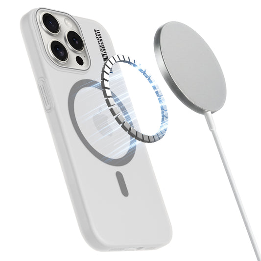 Frosted Sleek Matte Wireless Charging Support Back Cover Case For Apple iPhone 15 Pro With Raised Camera Protection