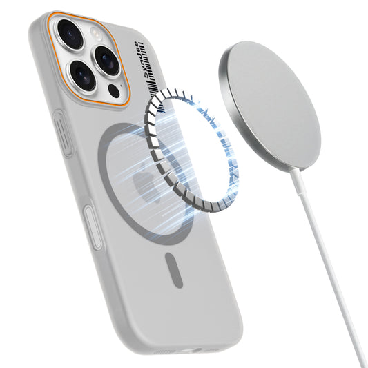 Colourful Frosted Matte Wireless Charging Support Back Cover Case for Apple iPhone 16 Pro With Raised Camera Protection