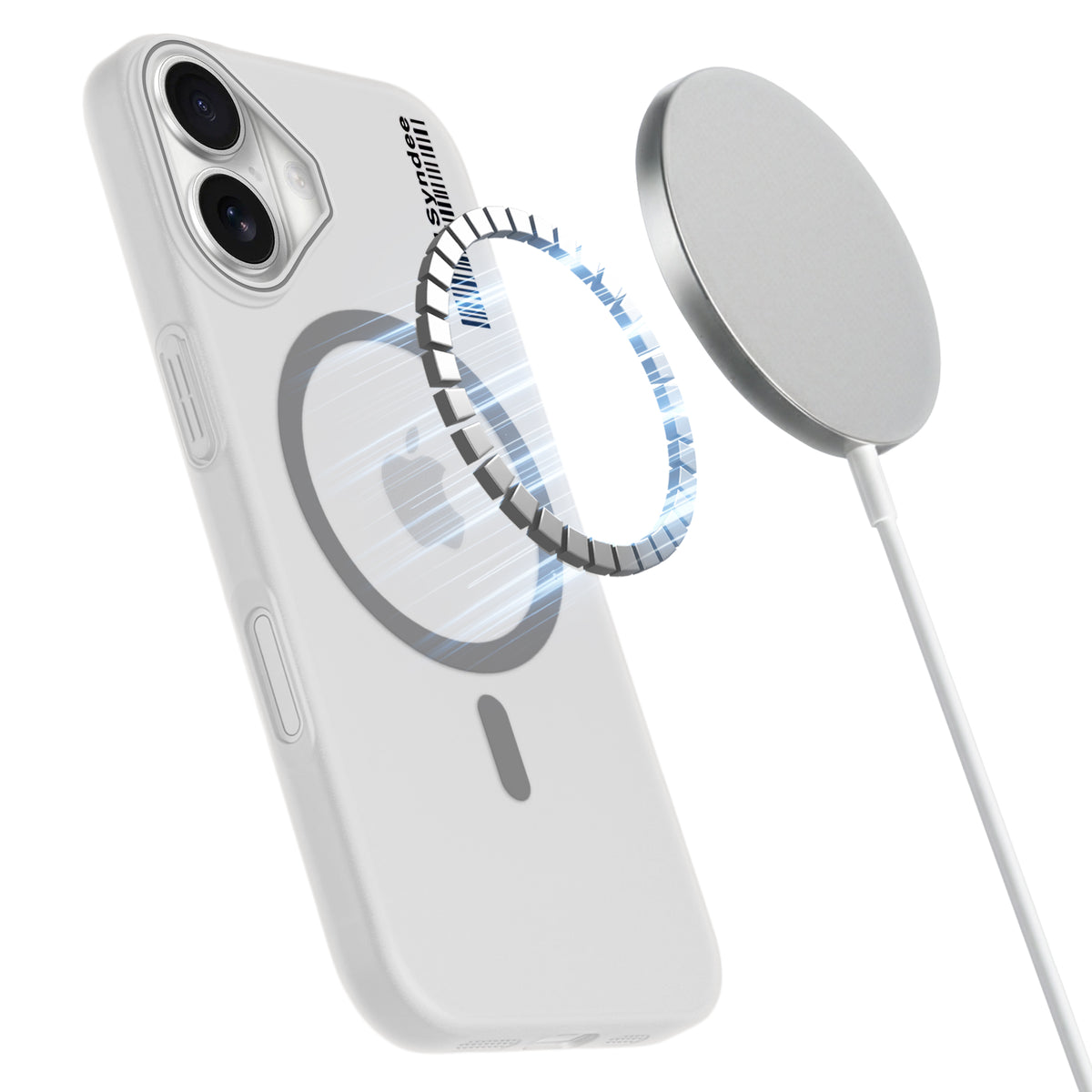 Frosted Sleek Matte Wireless Charging Support Back Cover Case For Apple iPhone 16 With Raised Camera Protection