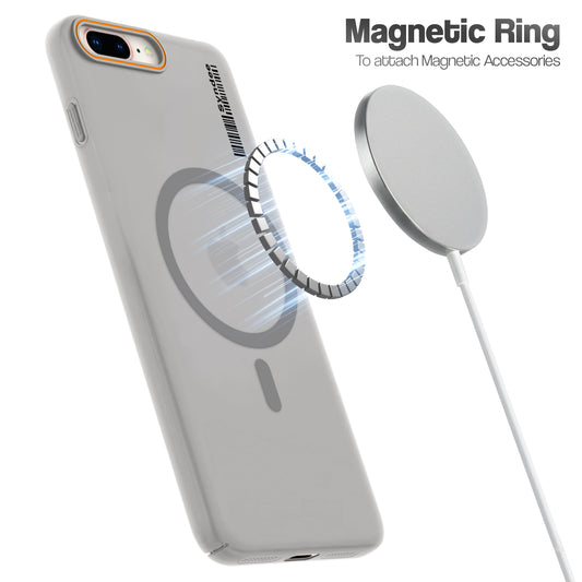 Colourful Frosted Matte Wireless Charging Support Back Cover Case for Apple iPhone 7 Plus With Raised Camera Protection