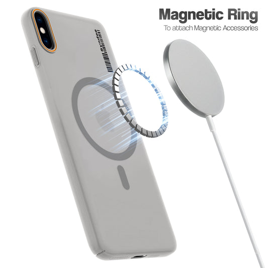 Colourful Frosted Matte Wireless Charging Support Back Cover Case for Apple iPhone XS With Raised Camera Protection