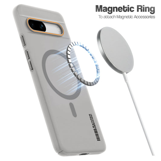 Colourful Frosted Matte Wireless Charging Support Back Cover Case for Google Pixel 7A With Raised Camera Protection