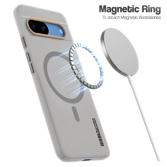 Colourful Frosted Matte Wireless Charging Support Back Cover Case for Google Pixel 8A With Raised Camera Protection