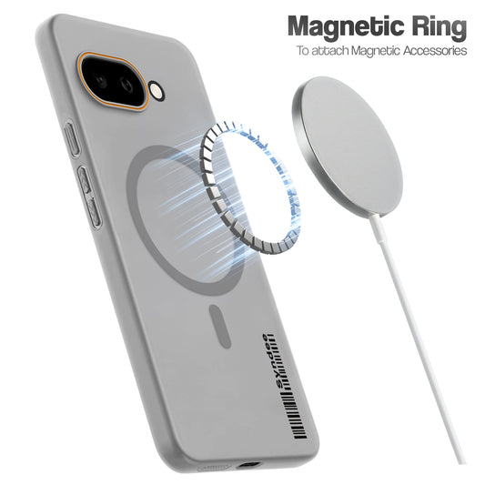 Colourful Frosted Matte Wireless Charging Support Back Cover Case for Google Pixel 9A 5G With Raised Camera Protection