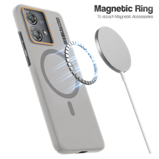 Colorful Frosted Matte Wireless Charging Support For Motorola Moto Edge 40 Neo 5G