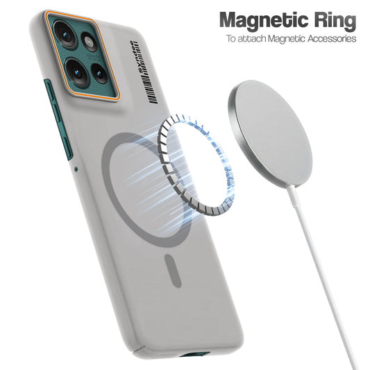 Colorful Frosted Matte Wireless Charging Support For Motorola Moto Edge 50 5G
