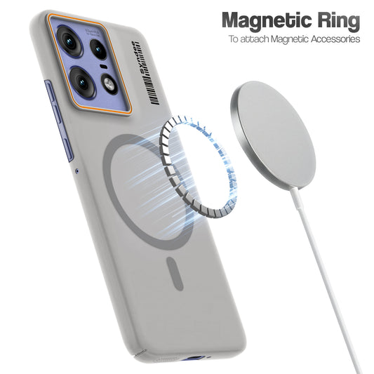 Colorful Frosted Matte Wireless Charging Support For Motorola Moto Edge 50 Pro 5G