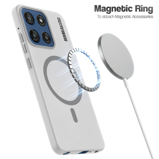 Frosted Sleek Matte Wireless Charging Support Back Cover Case for Motorola Edge 60 Stylus 5G With Raised Camera Protection