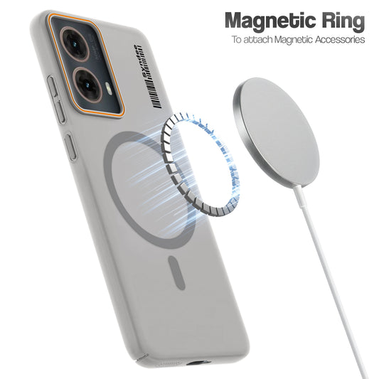 Colourful Frosted Matte With Raised Camera Protection Back Cover Case For Motorola Moto G85 5G