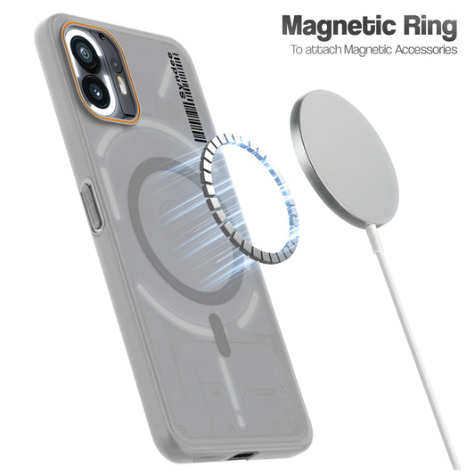 Colourful Frosted Matte Wireless Charging Support Back Cover Case for Nothing Phone 2 With Raised Camera Protection