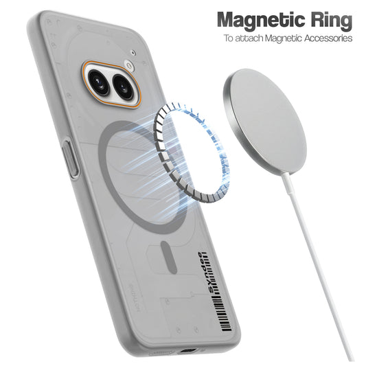 Colourful Frosted Matte Wireless Charging Support Back Cover Case for Nothing Phone 2A With Raised Camera Protection