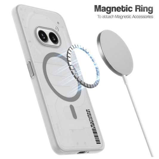 Frosted Sleek Matte Wireless Charging Support Back Cover Case for Nothing Phone 2A With Raised Camera Protection