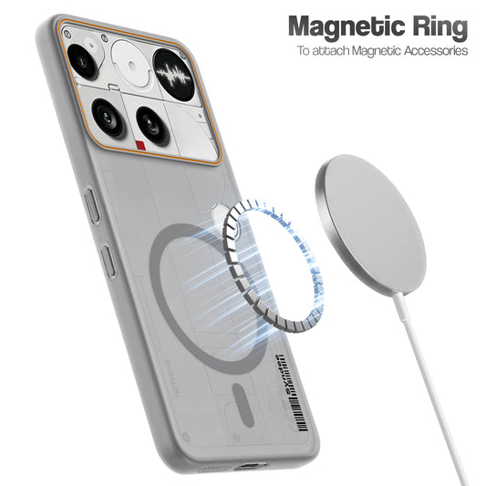 Colourful Frosted Matte Wireless Charging Support Back Cover Case for Nothing Phone 3 With Raised Camera Protection