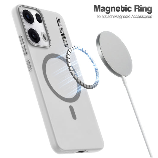 Frosted Sleek Matte Wireless Charging Support Back Cover Case for Oppo Reno 13 Pro 5G With Raised Camera Protection