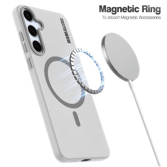 Frosted Sleek Matte Wireless Charging Support Back Cover Case For Samsung S24 FE 5G With Raised Camera Protection