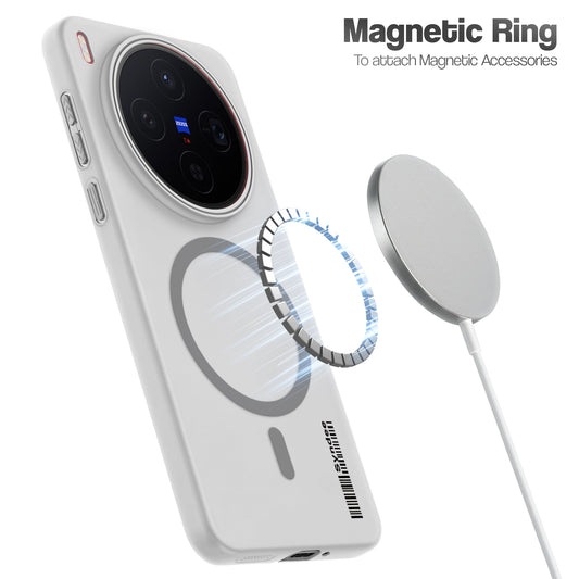 Frosted Sleek Matte Wireless Charging Support Back Cover Case for Vivo X300 5G With Raised Camera Protection
