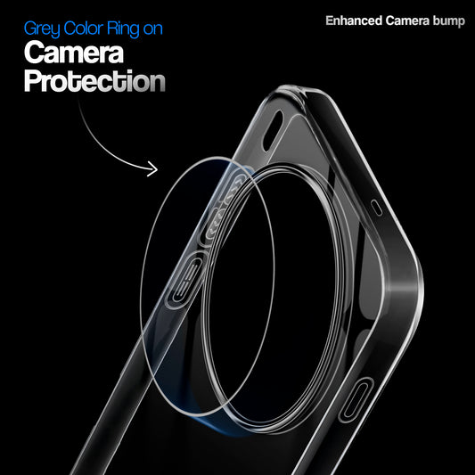 Crystal Clear Colorful Camera Ring Back Case for Vivo X300 Pro 5G