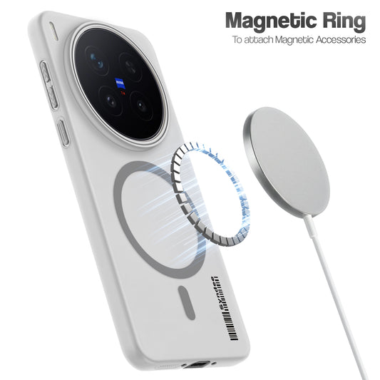 Frosted Sleek Matte Wireless Charging Support Back Cover Case for Vivo X300 Pro 5G With Raised Camera Protection