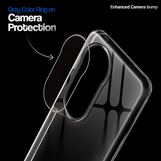 Crystal Clear Anti-Yellow Transparent Back Cover Case With Camera Ring Protection for Vivo V40 5G