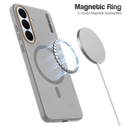 Colourful Frosted Matte Wireless Charging Support Back Cover Case for Samsung S26 Plus 5G With Raised Camera Protection