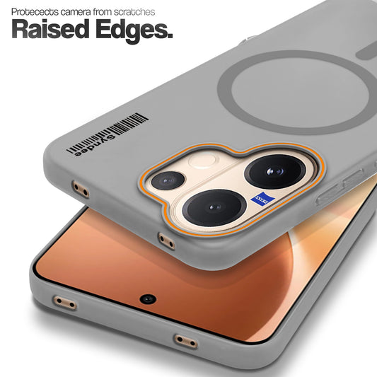 Colourful Frosted Matte With Raised Camera Protection Back Cover Case For Vivo V60 5G