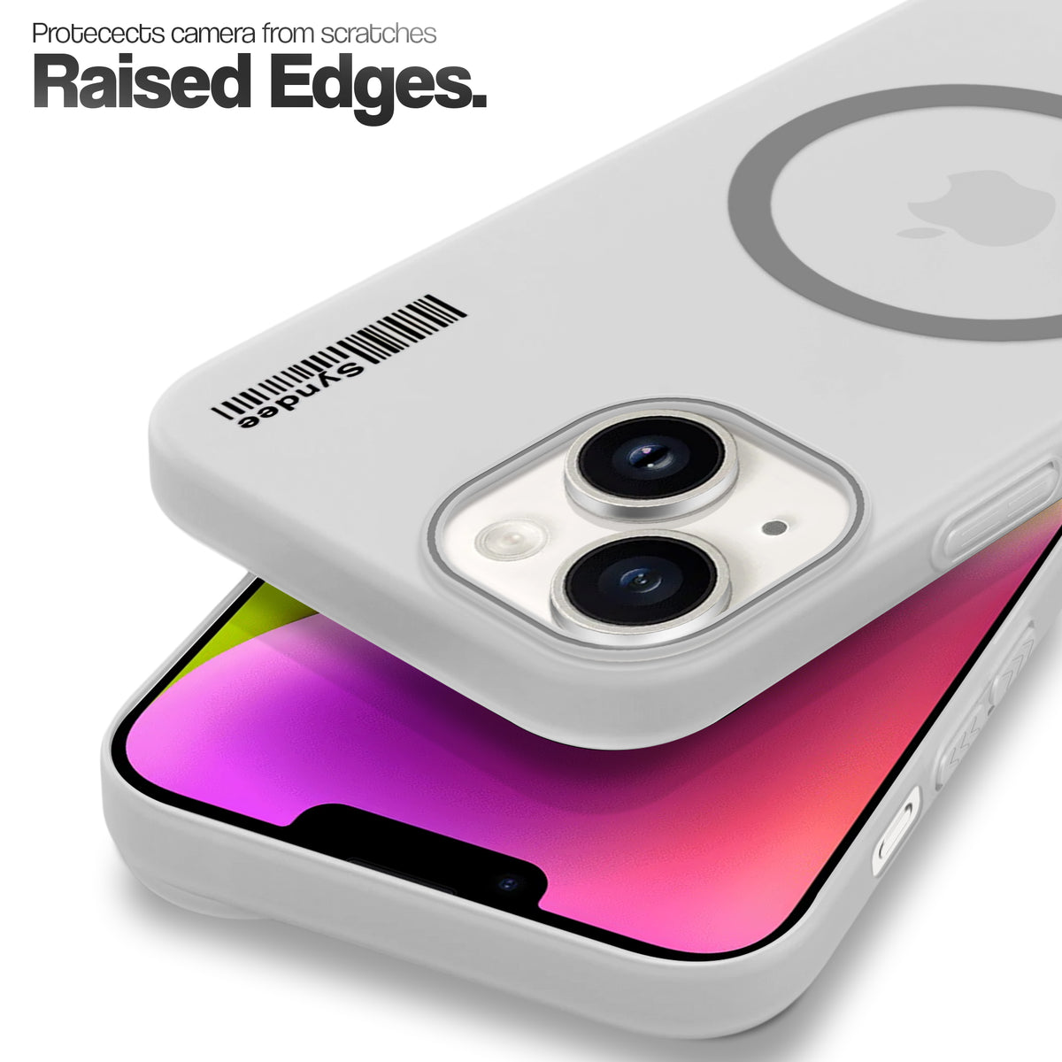 Frosted Sleek Matte Wireless Charging Support Back Cover Case For Apple iPhone 14 Plus With Raised Camera Protection